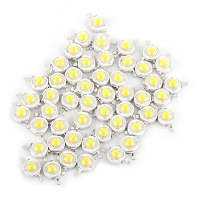 Afbeelding van Pak van 50 hoogwaardige LED chip, superheldere SMD COB emitter met diode, 1 W gloeilamp, kralen, DIY verlichting voor schijnwerperlicht