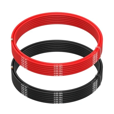Afbeelding van MMOBIEL 16 AWG Siliconen Elektrische Draad Gauge (1,31mm²) Vertinde Koperkabel 2 Aparte Draden Rood &amp; Zwart Elk 5 m voor RC, Drones, 3D Printers, Batterijen, Luidsprekerdraden, Led Strips