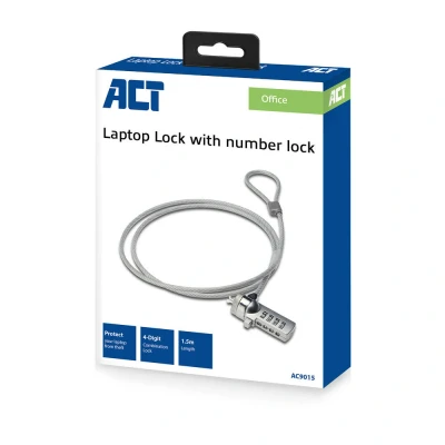 Afbeelding van ACT AC9015 Laptopslot Cijfer Combinatieslot