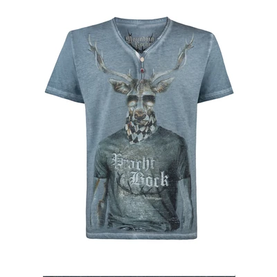 Afbeelding van Stockerpoint Heren Prachtbock T shirt, blauw (rook), S