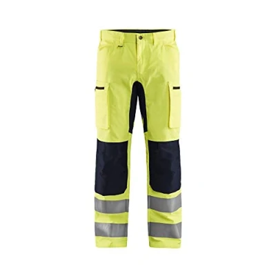 Afbeelding van Blaklader High Vis broek met stretch 1585 1811 Geel/Zwart D84