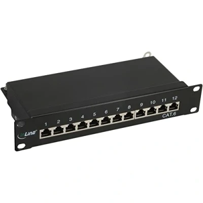 Afbeelding van InLine Patchveld Cat.6, Server accessoires, Zwart