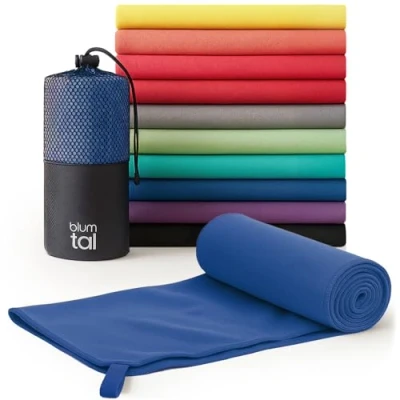 Afbeelding van Blumtal Sporthanddoek microfiber: 120 x 60cm, koningsblauw