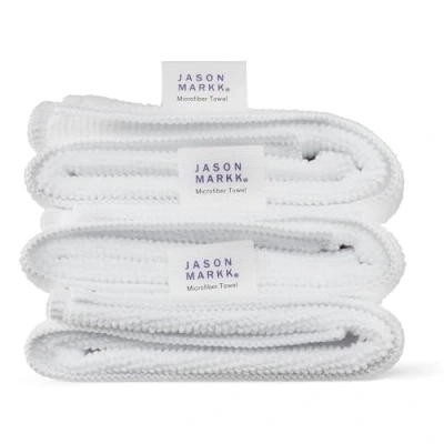 Afbeelding van Jason Markk Premium microvezeldoek, 3 stuks, 30,5 cm x cm, absorberend, sneldrogend, pluisvrij, duurzaam, wasmachinebestendig, verwijdert effectief vuil, absorbeert vloeistof