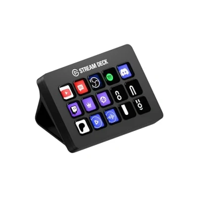 Afbeelding van Elgato Stream Deck MK.2 Studiocontroller, 15 macrotoetsen, start acties in apps en software zoals OBS, Twitch, ​YouTube meer, werkt met Mac pc