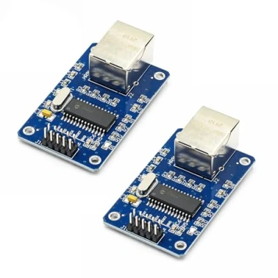 Afbeelding van ENC28J60 HR911105A Ethernet netwerkmodule 3,3 V pin header voor voeding, LAN netwerkmodule, SPI interface