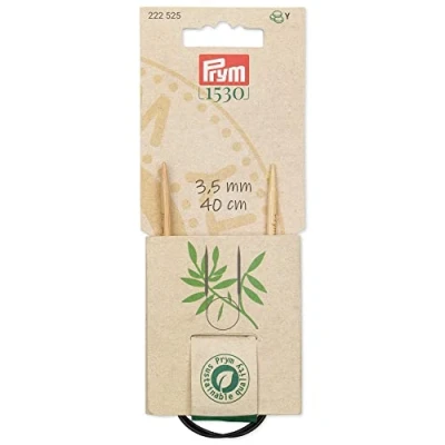 Afbeelding van Prym 1530 Bamboo (40 cm, 3,50 mm) Cirkelvormige breien naald 1 Stuk