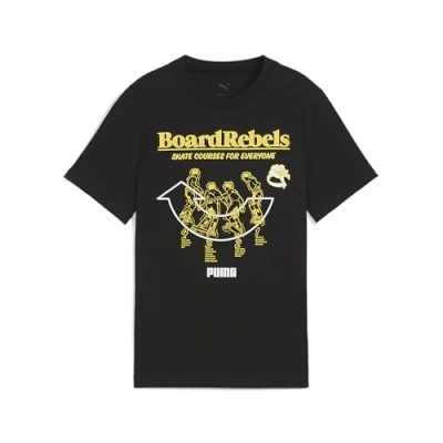 Afbeelding van Puma MID90S Graphic TEE Tshirt print voor kinderen, Maat: 152, Black