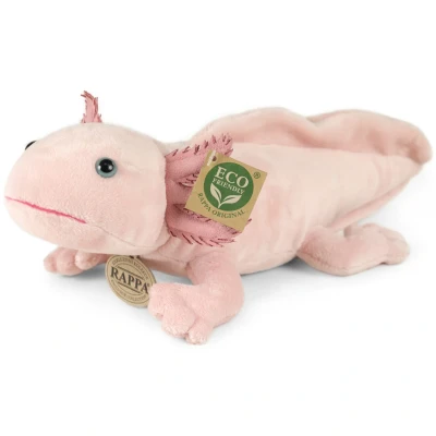 Afbeelding van Rappa ECO knuffel axolotl 33 cm realistische van recyclede PET flessen roze