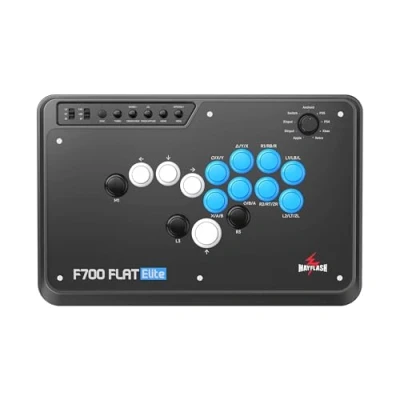 Afbeelding van MAYFLASH F700 FLAT Elite Wireless Arcade Stick Leverless All Button Controller with Sanwa Buttons, Compatible PS5, PS4, PC, Xbox Series S/X, Switch, and more. Supports Bluetooth, 2.4G, Wired