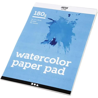 Afbeelding van Creotime aquarelblok 20 stuks A4 180 gr