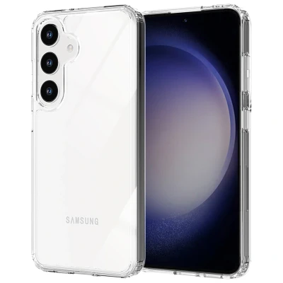 Afbeelding van Samsung Galaxy S24 Hoesje Kunststof Accezz Backcover/Hardcase Transparant Telefoonhoesje Shockproof/Valbescherming
