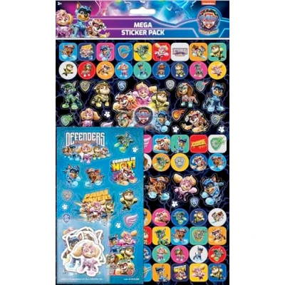 Afbeelding van Paper Projects 01.70.22.040 PAW Patrol the Mighty Movie Mega Pack Drie soorten stickers (ongeveer 150 totaal) Herbruikbaar op niet poreuze oppervlakken, 29,7 cm x 21
