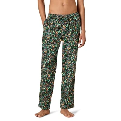 Afbeelding van Amazon Essentials Men&#039;s Flanellen pyjamabroek (verkrijgbaar in grote en lange maten), Zwart Folkloristisch, M
