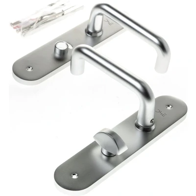 Afbeelding van D4E alu.vastdraaibaar f1 deursch. afger. kruk/kruk d model rechts wc63