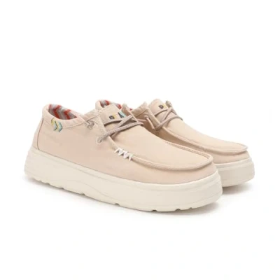 Afbeelding van Walk in Pitas MAUI Sneakers laag, Maat: 41, Beige Katoen