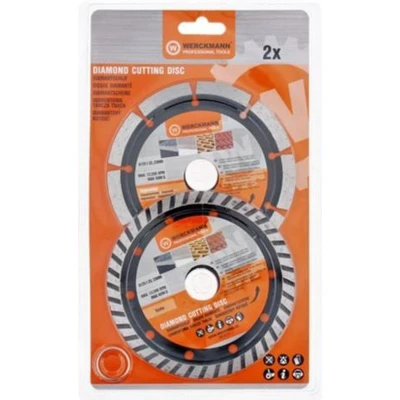 Afbeelding van Werckmann Prof Tools Slijpschijf Diamant D 125 AS 22 23 mm Segmented Turbo 12200 RPM