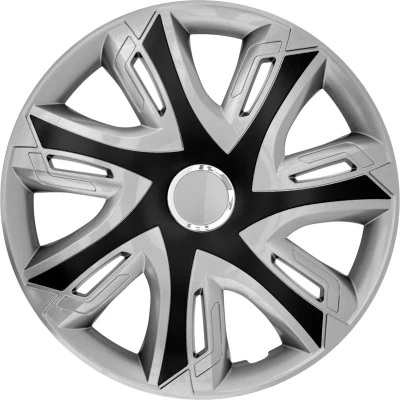 Afbeelding van Supernova wieldop, zwart/zilver, 15 inch, set van 4