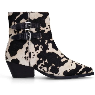 Afbeelding van Sacha Dames Cow print western enkellaarsjes Maat 41