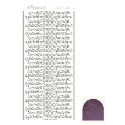 Afbeelding van Hobbydots sticker Mirror Violet 10 stuks