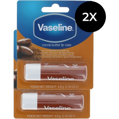 Afbeelding van Vaseline Lip Therapy Duopack Lippenbalsem Cocoa Butter