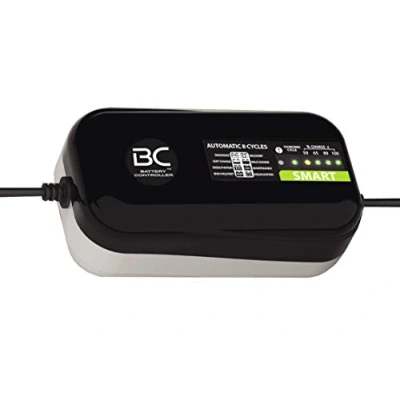 Afbeelding van BC SMART 2000 12 V 2 A automatische acculader met 8 laadniveaus voor motorfiets en auto loodzuurbatterijen