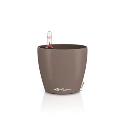 Afbeelding van LECHUZA CLASSICO Color 12 Plantenbak met bewateringssysteem ALL IN ONE set PON muskaat