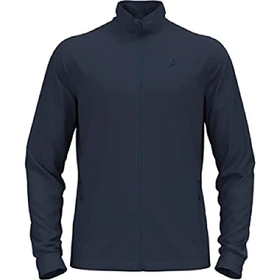 Afbeelding van Longsleeve Odlo Men Mid Layer Full Zip Berra Dark Sapphire M
