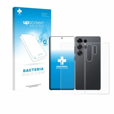 Afbeelding van upscreen Screenprotector voor Samsung Galaxy S25 Ultra (Voor+Achter) Folie Beschermfolie transparant antibacterieel
