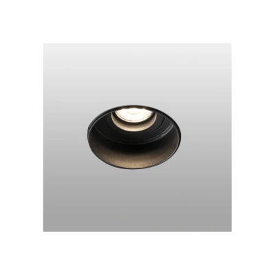 Afbeelding van FARO BARCELONA Inbouwspot Hyde 1 lamp rond gezwenkt zwart