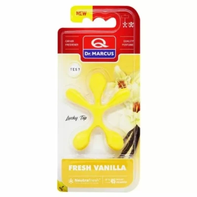 Afbeelding van Dr. Marcus Lucky Top Vanilla Luchtverfrisser Neutrafresh Technologie Langdurige Geurverspreiding Autogeurtje