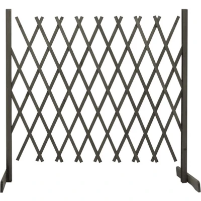 Afbeelding van Tuinlatwerk 180x100 cm massief vurenhout grijs
