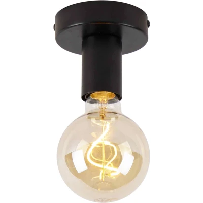 Afbeelding van QAZQA Smart plafondlamp zwart incl. Wifi G95 Facile