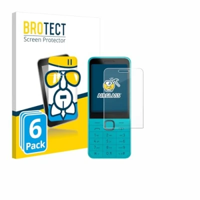 Afbeelding van BROTECT Screenprotector voor Nokia 235 4G (2024) Folie Beschermfolie Beschermglas transparant (6 Stuks)