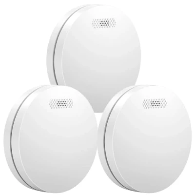 Afbeelding van Aroha Link Koppelbare Hittemelder/Rookmelder met 10 jaar batterij Hitte of Rookmelder Draadloos gekoppelde brandmelder Multipack 3 set