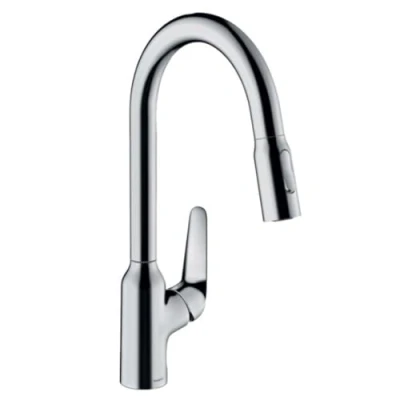 Afbeelding van Hansgrohe Focus M42 220 Keukenkraan Met Uittrekbare Vuistdouche 2jet Chroom