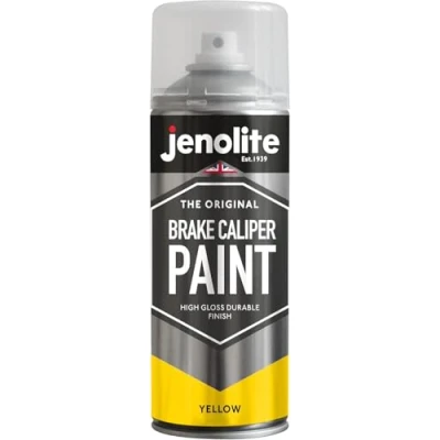 Afbeelding van JENOLITE Remklauwverf Spuitbus GEEL Herstel en transformeer remklauwen van auto&#039;s 400 ml RAL 1018
