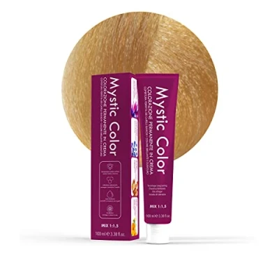Afbeelding van Mystic Color Permanente crèmekleuring met arganolie en goudsbloem, langdurige haarkleur, zeer licht goudblond, 9,3 100 ml