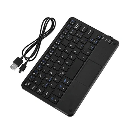 Afbeelding van Richer R Draadloos mini bluetooth toetsenbord, draagbaar, ultradun, met touchpad, compact design, voor pc Windows/mobiele telefoon/Android tablet
