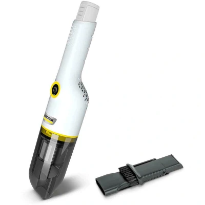 Afbeelding van Kärcher Accu Handstofzuiger CVH 2 4, compacte en lichte kruimelzuiger voor snel gebruik, stofreservoir: 0,15 l, gewicht: 0,59 kg, incl. in 1 spleetmondstuk kleine stofzuiger
