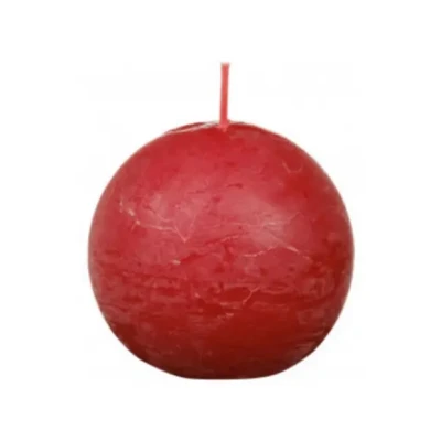 Afbeelding van Stompkaars Delicate Red dia 76 rustiek Bolsius