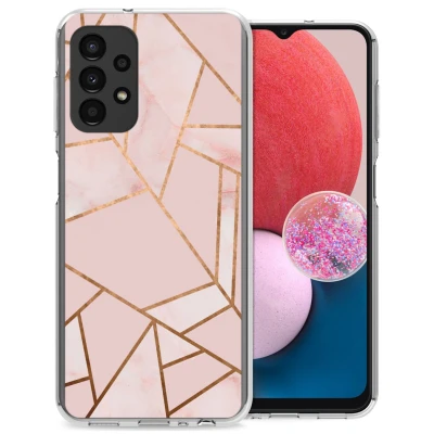 Afbeelding van Samsung Galaxy A13 (4G) Hoesje Siliconen en TPU (zacht) iMoshion Softcase/Backcover Roze Telefoonhoesje