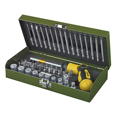 Afbeelding van Proxxon Industrial 23104 Bitset 54 delig Binnen zesrond (TX), Inbus, Plat, Kruiskop Pozidriv, Phillips