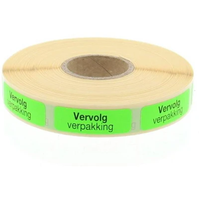 Afbeelding van Blockland Strooketiket Vervolg Verpakking 30 X 10mm, 1000 stuks