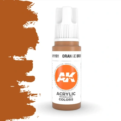 Afbeelding van Orange Brown Acrylic Modelling Colors 17ml AK11101