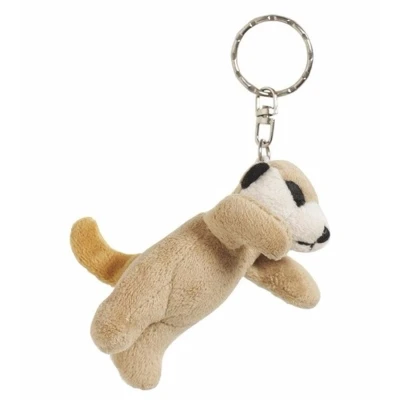 Afbeelding van 8x Pluche Stokstaartjes knuffel sleutelhangers 6 cm Speelgoed dieren