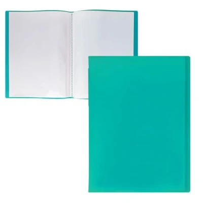 Afbeelding van RAYLU PAPER A4 map met transparante hoezen van 100% biologisch afbreekbaar polypropyleen, 10 documenthoezen voor thuis en op kantoor (A4, hoesjes, groen)