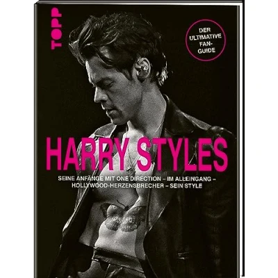 Afbeelding van Harry Styles. Seine Anfänge mit One Direction Im Alleingang Hollywood Herzensbrecher Sein Style: Der ultimative Fan Guide. Großformatige Bild Biographie mehr als 200 Fotos. 100% inoffiziell