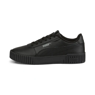 Afbeelding van Puma Carina 2.0 Sneakers laag, Dames, Maat: 38.5, Black/dark shadow Leer