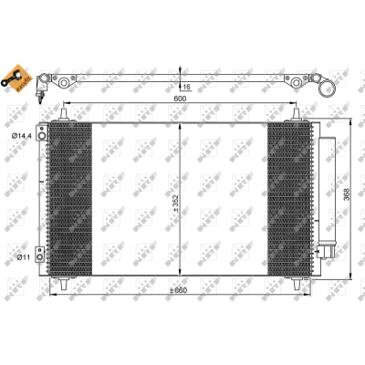 Afbeelding van Condensor, airconditioning NRF 35935
